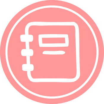 note book circular icon symbol png
