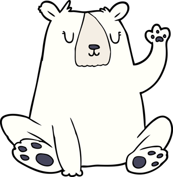 cartoon polar bear png