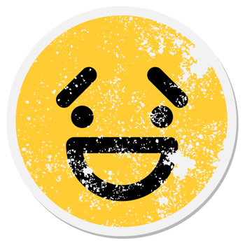 happy face circle png