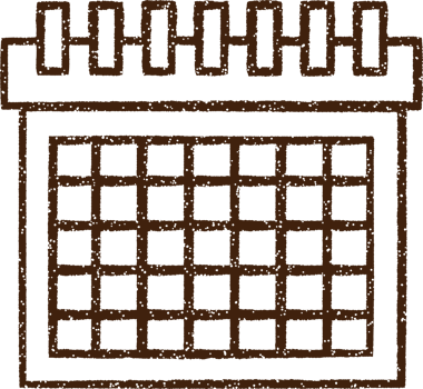 Marked Calendar Charcoal Drawing png