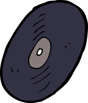 cartoon vinyl record png