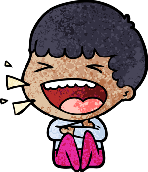 cartoon laughing man png