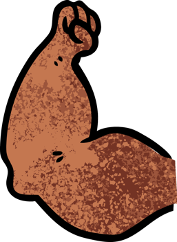 cartoon strong arm png