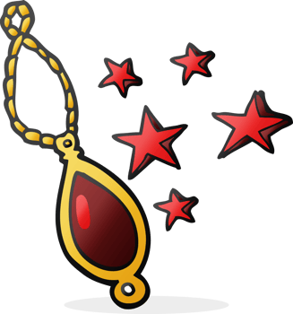 drawn cartoon magical pendant png