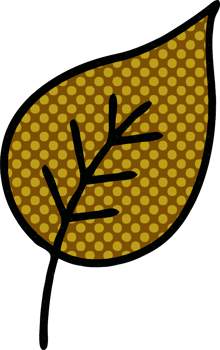 comic book style cartoon of a autumn leaf png