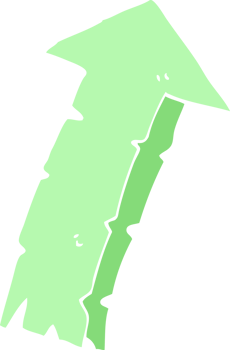 flat color illustration of arrow png