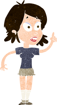 cartoon woman asking question png