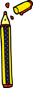 cartoon doodle office pen png