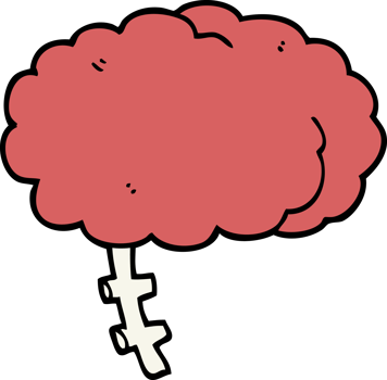 cartoon brain drawing png