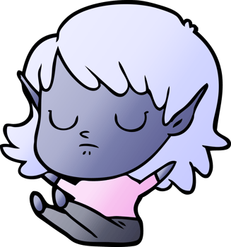 cartoon elf girl png