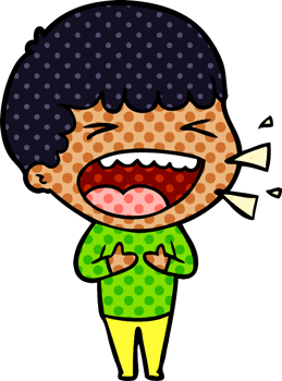 cartoon laughing man png