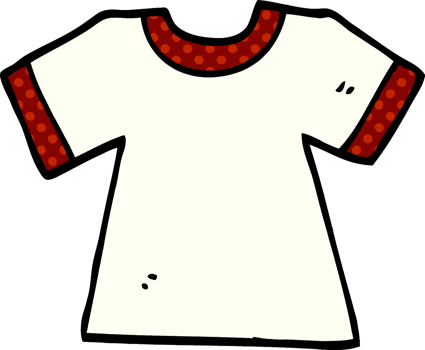 cartoon doodle tee shirt png