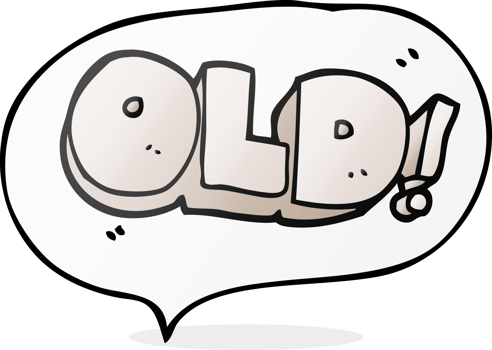 hand drawn speech bubble cartoon word old png