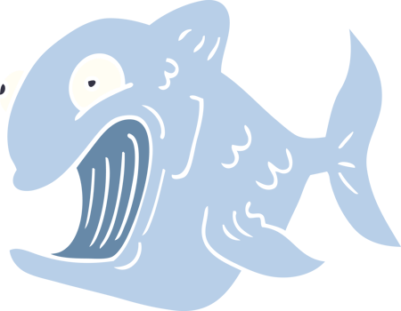 funny cartoon doodle fish png
