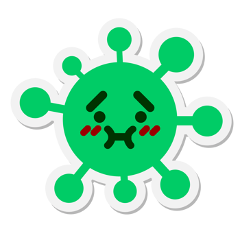 nervous virus sticker png