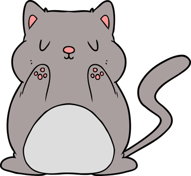 cartoon cat drawing png
