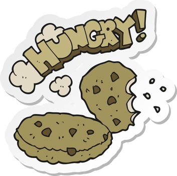 sticker of a cartoon cookies png