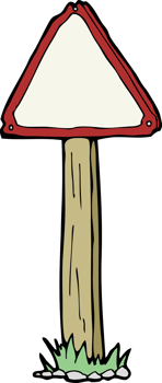 cartoon signpost drawing png