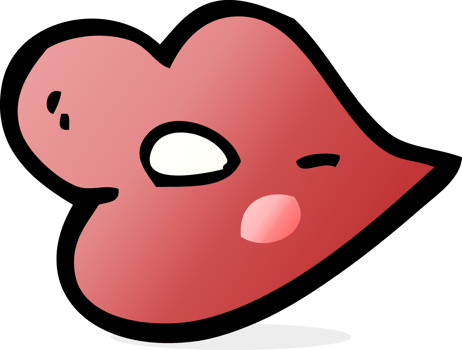 cartoon lips drawing png