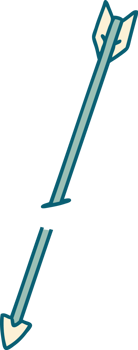 iconic tattoo style image of an arrow png