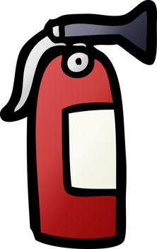cartoon fire extinguisher png