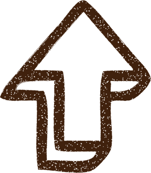 Pointing Arrow Charcoal Drawing png