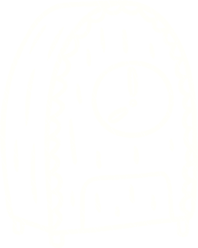 Old Clock Chalk Drawing png