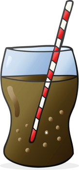 hand drawn cartoon fizzy drink png