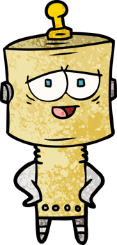 cartoon robot drawing png