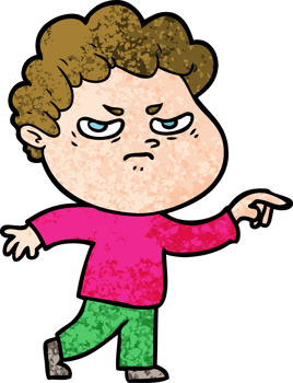 cartoon angry man png