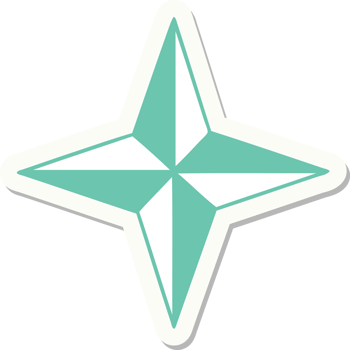 sticker of tattoo in traditional style of a star png