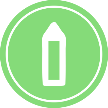 simple pencil circular icon symbol png