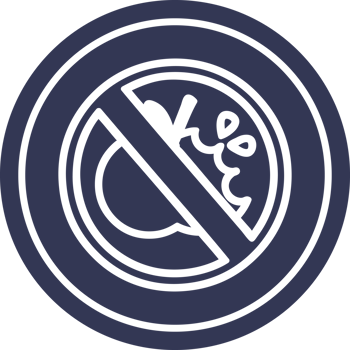 no healthy food circular icon symbol png