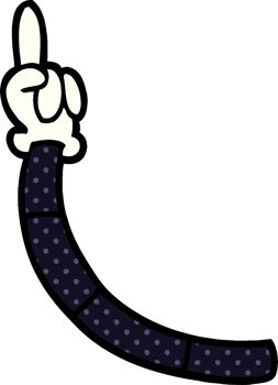 cartoon doodle retro hand gestures png