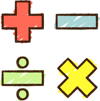 Math Symbols Chalk Drawing png
