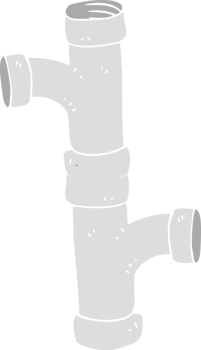 flat color illustration of pipe png