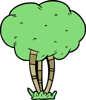 cartoon tree drawing png