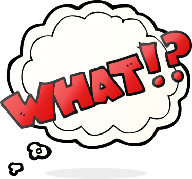 hand drawn thought bubble cartoon shout WHAT png