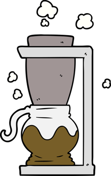 cartoon filter coffee machine png