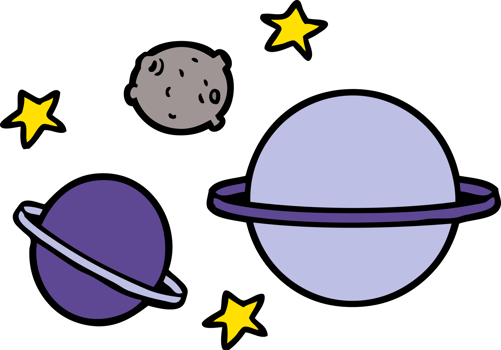 cartoon planets drawing png