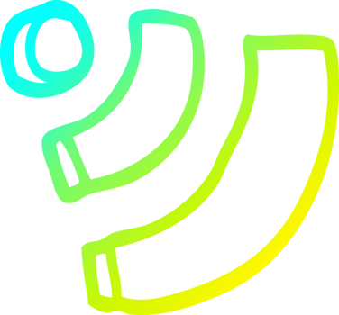 cold gradient line drawing of a cartoon wi fi png