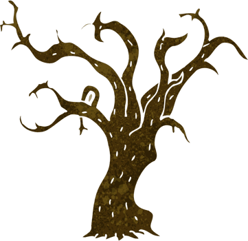 cartoon winter tree png