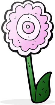 cartoon flower drawing png