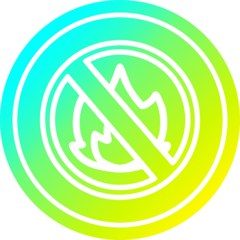 no flames circular icon with cool gradient finish png