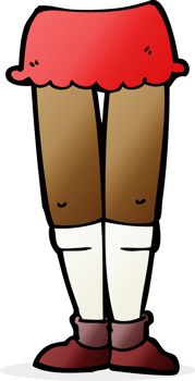 cartoon female legs png