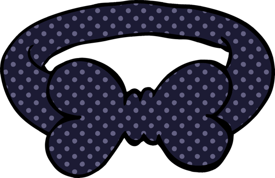 cartoon doodle black bow tie png