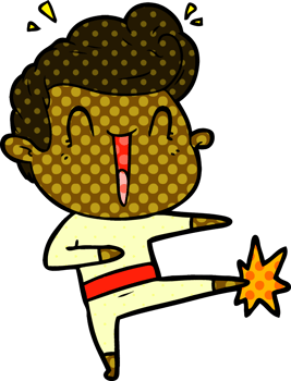 cartoon excited man png