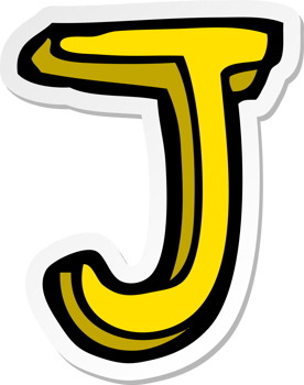 sticker of a cartoon letter png