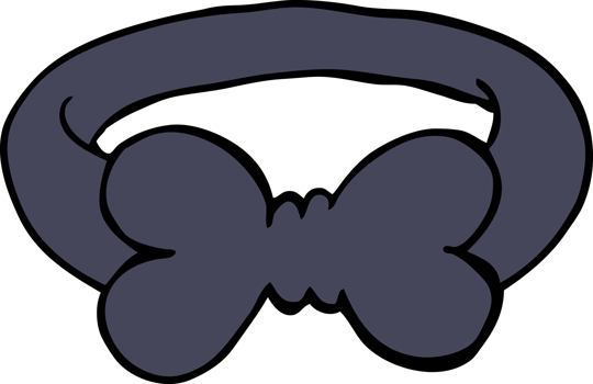 cartoon doodle black bow tie png