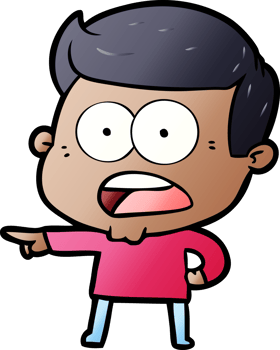 cartoon shocked man png